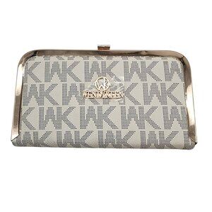 Wendy Keen Clutch Signature Print Red Interior NWT